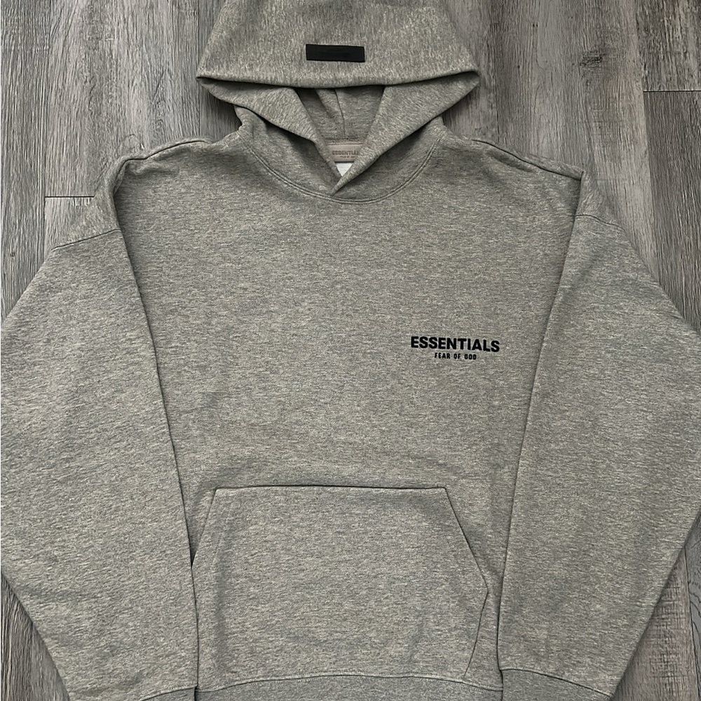 Fear of God Essentials Heather Gray Hoodie
